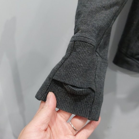 Lululemon Heathered Black Turn Jacket Size 8 - Picture 5 of 9